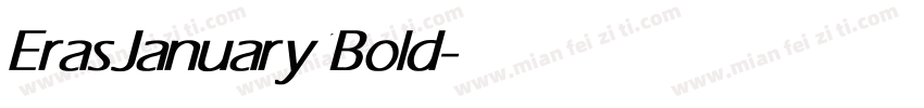 ErasJanuary 1Bold字体转换